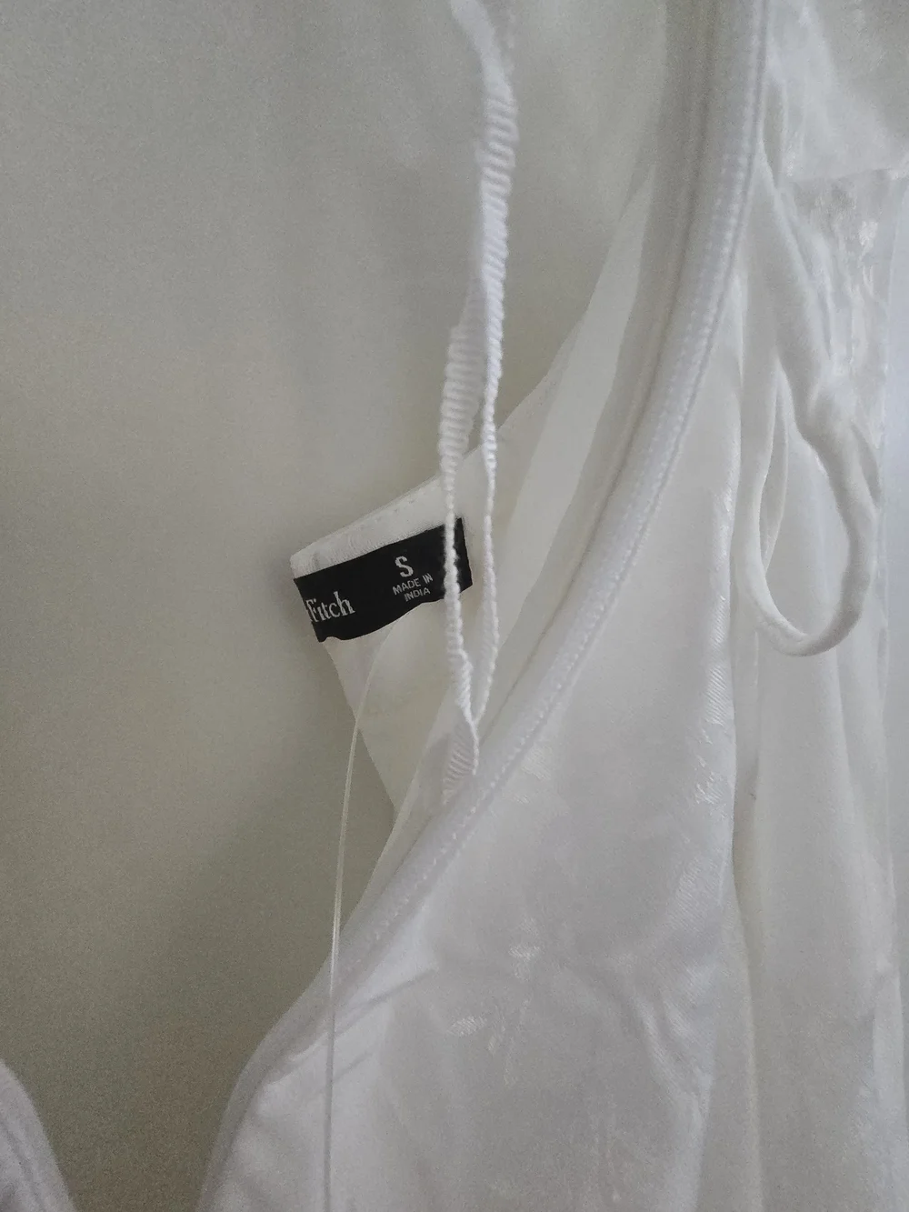 NWT Abercrombie White Jacuard Dress
